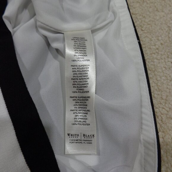 White House Black Market Woman’s‎  Multicolored Striped Skirt Size 8 - Picture 8 of 8